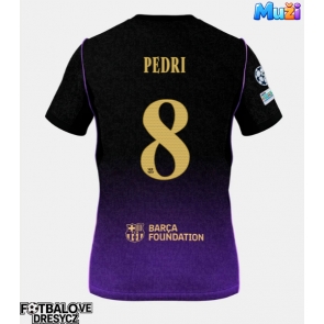 Barcelona Pedri Gonzalez #8 Venkovní Dres 2026-27 Krátký Rukáv